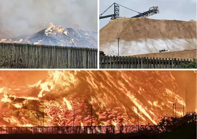 FIRE tears through Richards Bay wood company