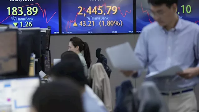 Stock market today: Asian shares rise after eased pressure on bonds pushes Wall Street higher