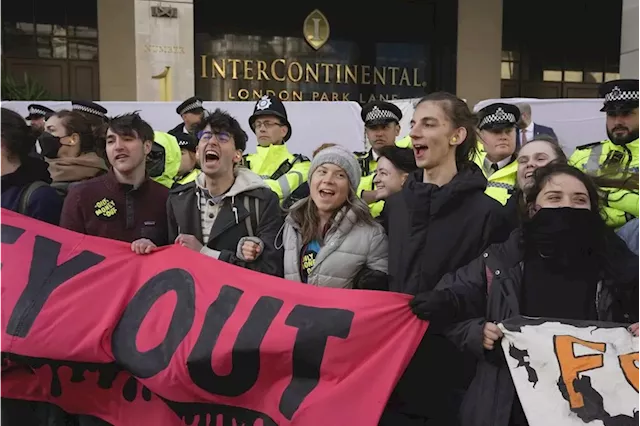 Greta Thunberg charged with public order offense in UK after arrest outside oil industry conference