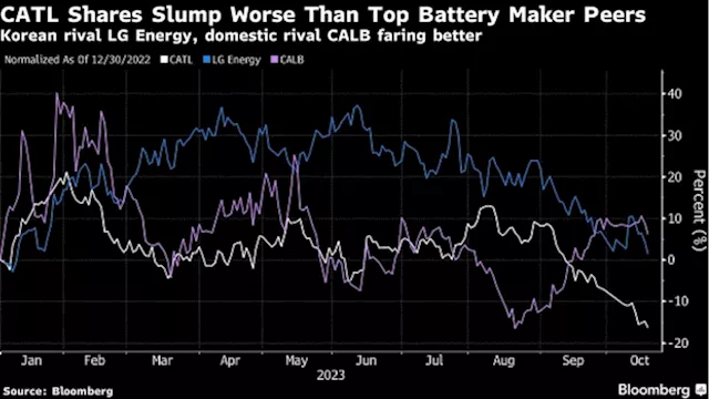 World’s Biggest Battery Maker CATL Earnings Miss as EV Sales Dip