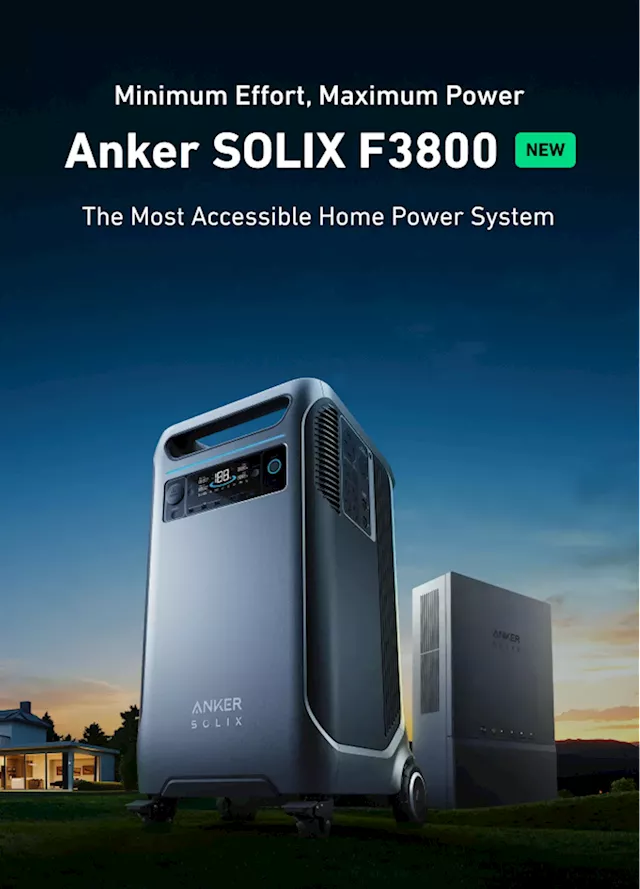 Anker SOLIX F3800 Power Station launched for the global market under crowdfunding