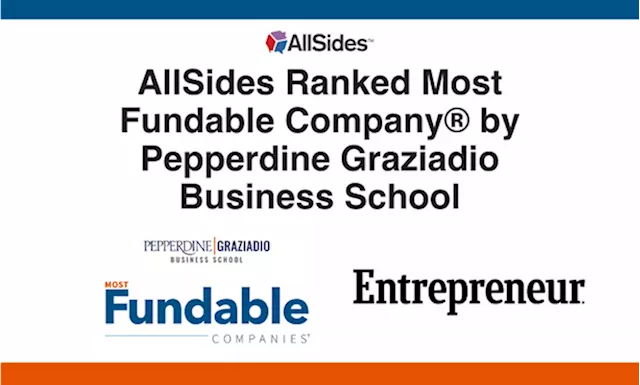 AllSides Ranked Most Fundable Company® by Pepperdine Grazia...