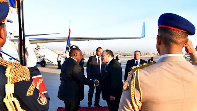 Ramaphosa arrives in Egypt for Peace Summit - SABC News - Breaking news, special reports, world, business,