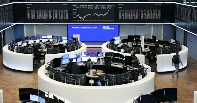 European shares slip on mixed earnings, energy stocks drag