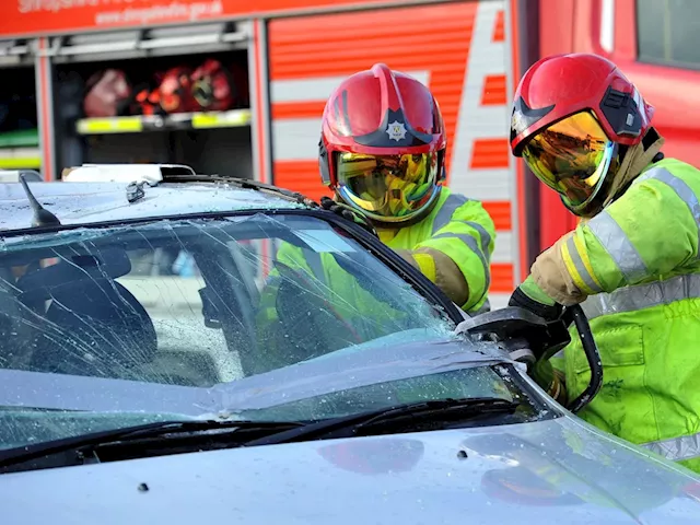 One person injured after van and motorcycle crash on Market Drayton road