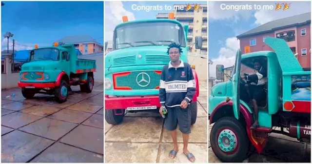 Nigerian Man Buys Mercedes-Benz Truck and Shows it off Online, Video Stuns Many: 'Better Investment'