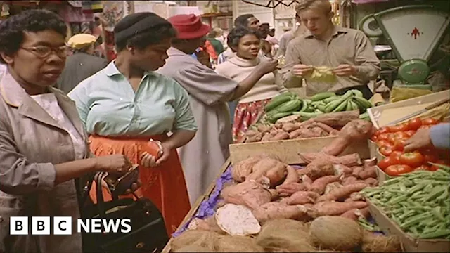 Bustling Brixton Market in the 1960s