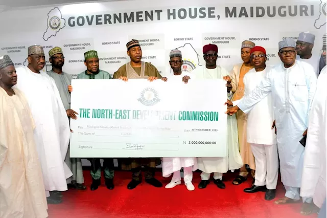 NEDC presents N2 billion cheque for Maiduguri Monday Market fire victims