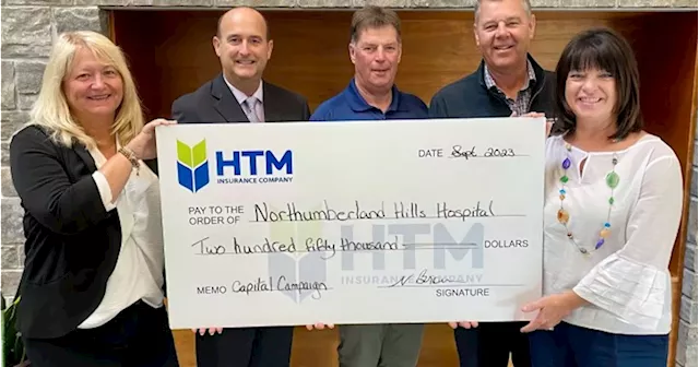 Cobourg insurance company pledges $250K to Northumberland Hills Hospital Foundation