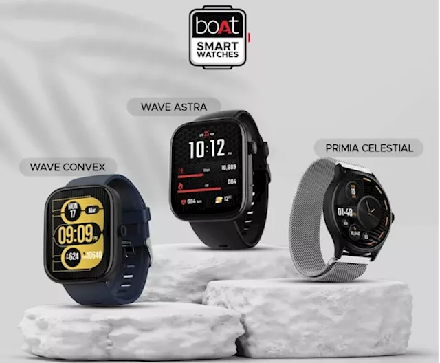 boAt Wave Astra, Wave Convex & Primia Celestial smartwatches launched in the Indian offline market