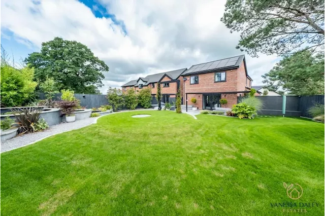 Bespoke 4 bed detached Whittingham new build family home with massive landscaped garden on the market