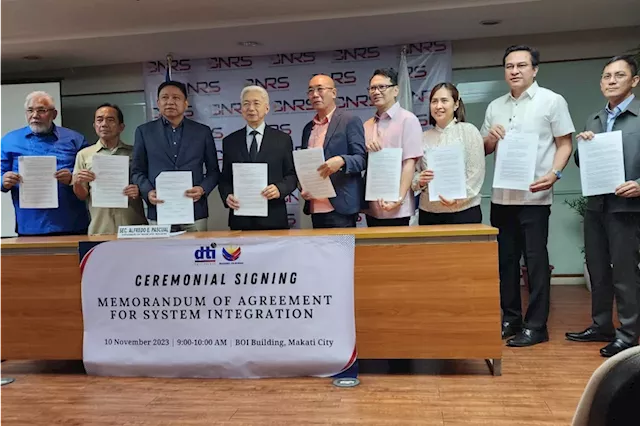 DTI signs partnership with 8 local government units for integration of Business Name Registration System