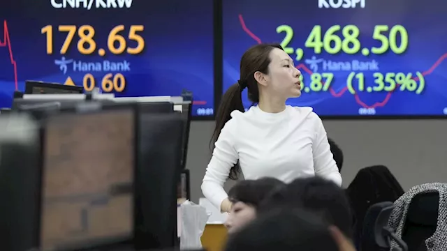 Stock market today: Asian shares are mostly lower as Australia's central bank raises its key rate