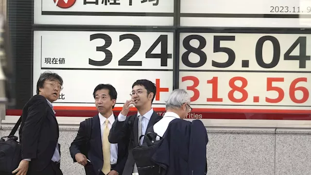 Stock market today: Asian shares mostly higher after China reports that prices fell in October