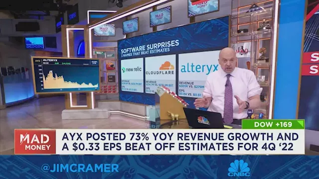 Jim Cramer gives his take on recent quarterly earnings from New Relic, Cloudflare and Alteryx