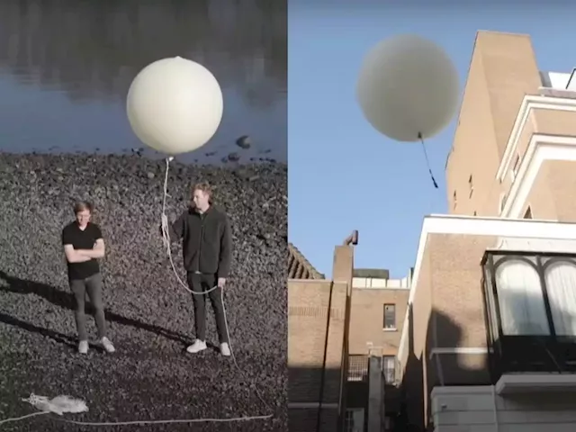 YouTube pranksters trolled China by flying a mock spy balloon over its embassy in London | Business Insider