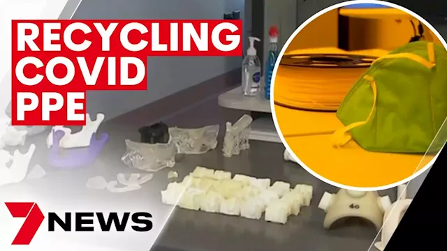 Australian company recycling and reusing protective COVID equipment | 7NEWS