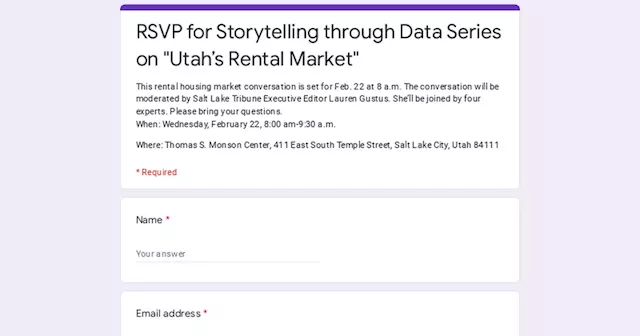 RSVP for Storytelling through Data Series on 'Utah’s Rental Market'