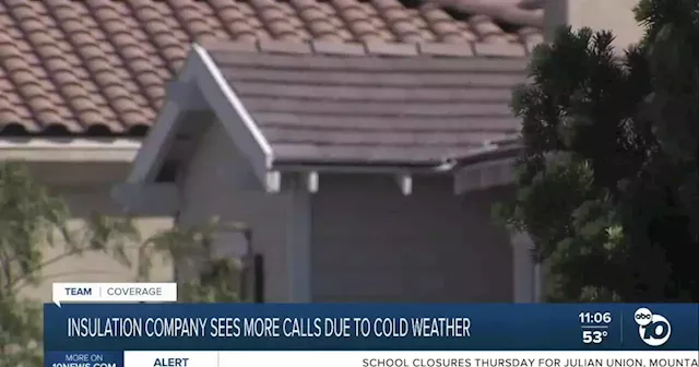 Winter storm keeping San Diego insulation business busy