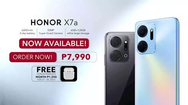 HONOR X7a with industry-setting 3-day battery life arrives in PHL at P7,990 only | BMPlus