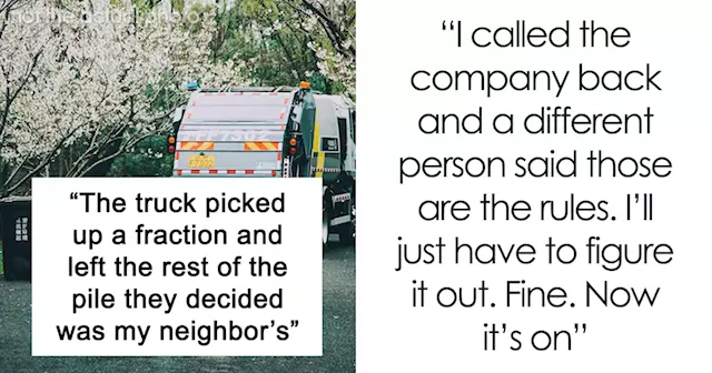 Man Buys The Rights To His Neighbors’ Leaves To Mess With Leaf Collection Company’s Ridiculous Rules By Building A Giant Pile