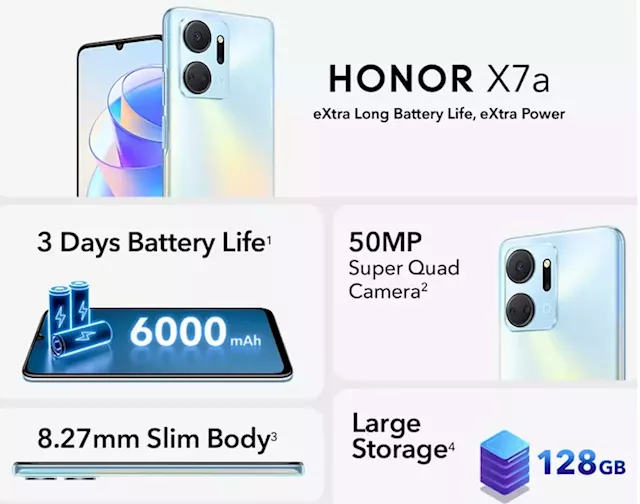 HONOR X7a with industry-setting 3-day battery life is here