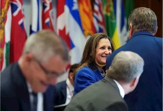 Freeland says health care costs, fiscal responsibility need to be balanced as provincial and territorial finance ministers meet