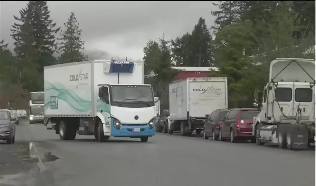 Vancouver Island company believes its first in Canada to use fully electric refrigeration truck