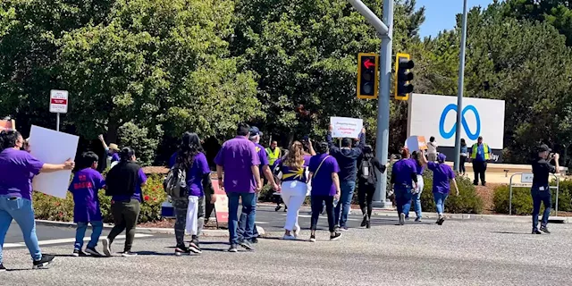 Laid-off Meta cafeteria workers ask for the same severance as the company's employees