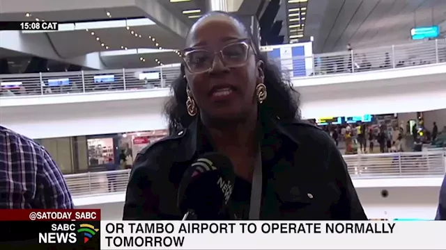 National Shutdown I Monday will be business as usual at the OR Tambo International airport