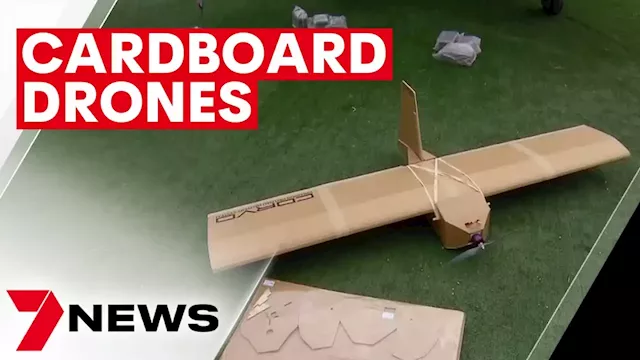 Aussie company SYPAQ develops cardboard drones for defence of Ukraine | 7NEWS