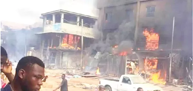 Traders count losses as fire guts Onitsha market