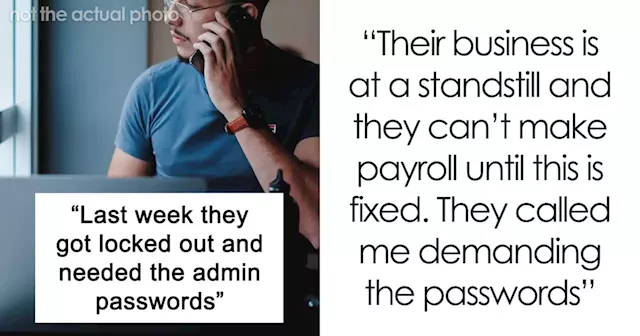 Company Demands Passwords From An Employee That Was Fired 4 Years Ago, Threatens To Sue Him