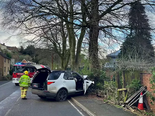 Man arrested on suspicion of drink driving after car hits tree in Market Drayton