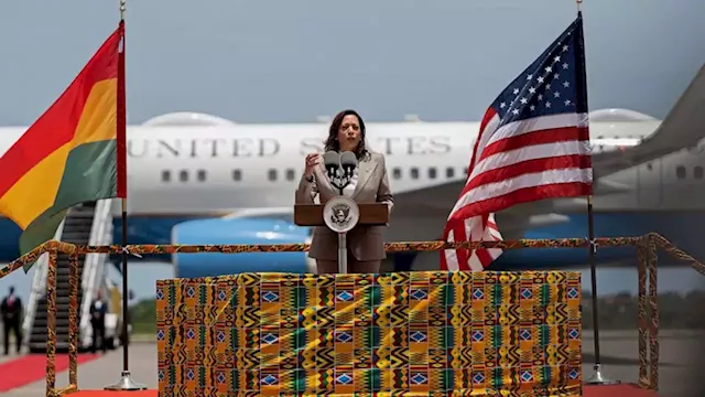 VP Harris arrives for historic Africa trip, focused on investment and empowerment