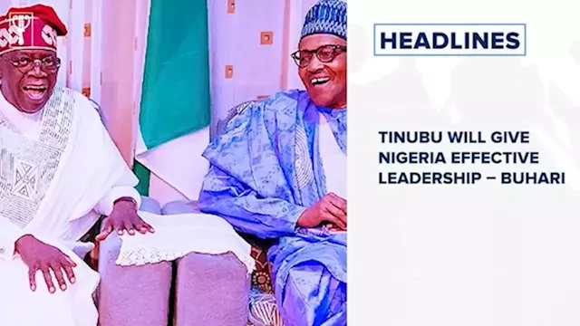 Tinubu will give Nigeria effective leadership – Buhari, Fire razes building in Lagos market and more