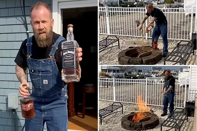 NJ man torches Jack Daniel’s merch in protest of ‘woke’ company