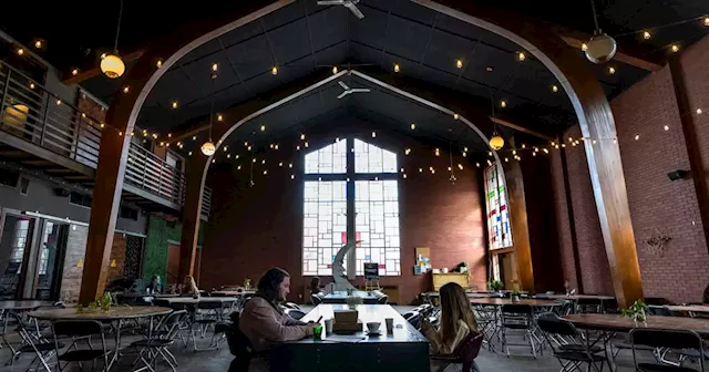 This former church turned coworking space is now a coffee shop, barbershop, small-business hub and more