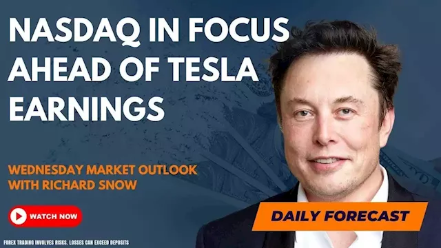 Nasdaq in Focus Ahead of Tesla Earnings