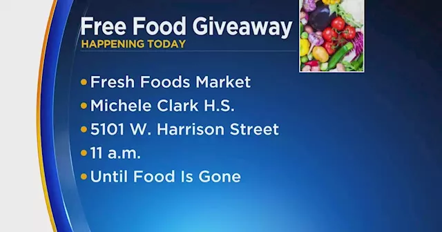 Local market giving away free food at West Side high school