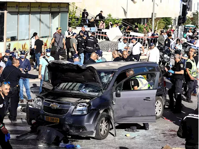 Five wounded in ramming attack near Jerusalem market