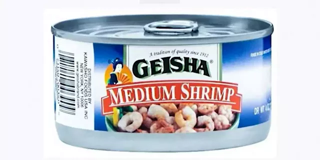 Company expands recall for all 4-ounce cans of Geisha Shrimp