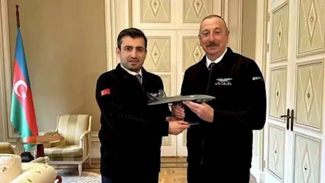 Azerbaijan's president welcomes head of Turkish defence company 'Baykar'