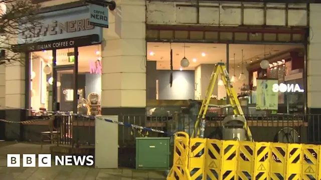 Ballymena: Two women injured after sign falls at business