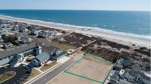 Rare vacant oceanfront lot goes on the market at Jersey Shore for $14M