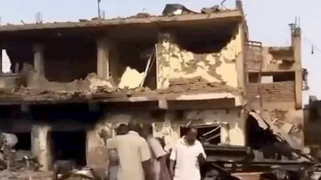 Video: Scene of destruction around once-bustling market in Khartoum