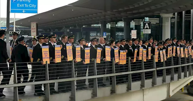 United Airlines pilots picket for higher pay before busy summer travel season: 'Time for the company to step up'