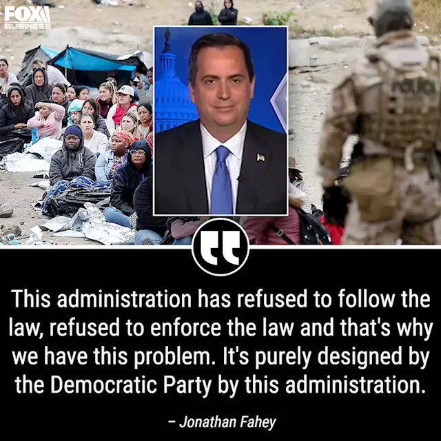 Jonathan Fahey tears into Biden admin over mass influx of migrants: 'Purely designed by the Democratic Party' | Fox Business Video