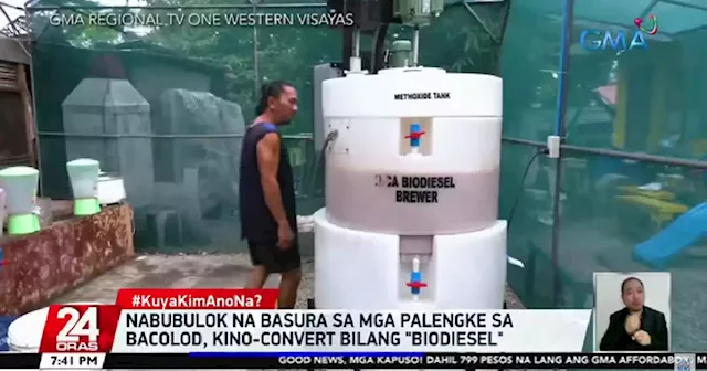 Bacolod company produces biodiesel from used oil, public market waste