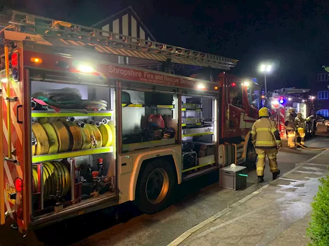 Market Drayton flat damaged by fire caused by unattended cooking